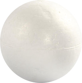 Creativ company ballen, d: 10 cm, wit, styropor, 5stuks
