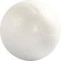 Creativ company ballen, d: 10 cm, wit, styropor, 5stuks