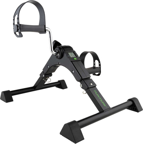 Tunturi mini bike stoelfiets - hometrainer - minibike met instelbare weerstand - fietstrainer magnetisch geremd - bureaufiets - zwart