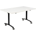 Fliptop tafel sodematub fthv3148r-q400 rechthoekig wit
