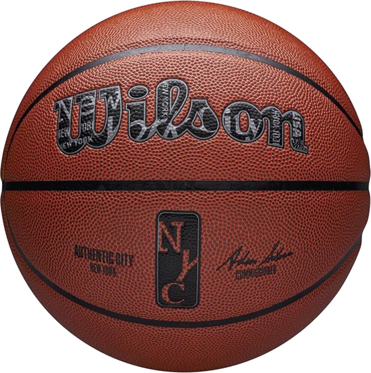 Wilson nba authentic city ball, unisex, oranje, basketbal, maat: 7