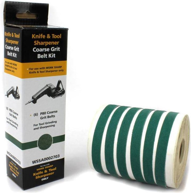 Work sharp schuurbanden voor , 6 stuks (2 x k80, k220 + k6000)