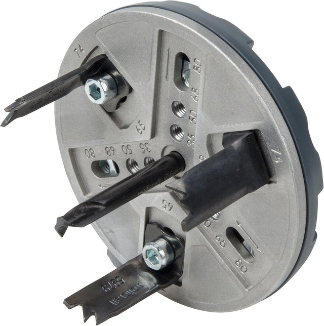 Wolfcraft - verstelbare gatenzaag - ø 35–80 mm - 5985000