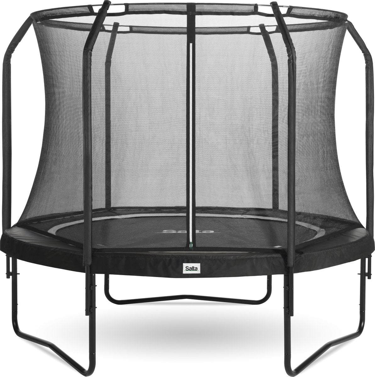 Salta premium black edition - trampoline met veiligheidsnet - ø 251 cm - zwart
