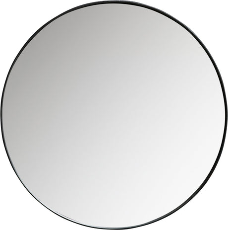 Woood doutzen spiegel - metaal - zwart - 80x80x5