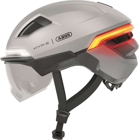 Abus fietshelm hyp-e ace gleam silver m - 54-58 cm - zilver - geschikt voor gebruik op speed pedelecs - elektrische fietsen - snorfietsen - nta-8776 715 g
