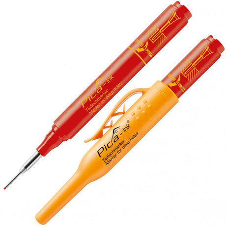 Pica 150 40 - markeerstift voor diepe gaten - rood
