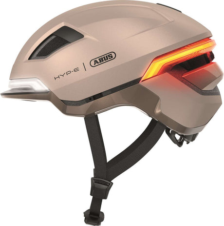 Abus fietshelm hyp-e champagne gold m - 54-58 cm - goud - geschikt voor gebruik op speed pedelecs - elektrische fietsen - snorfietsen - nta-8776 580 g m