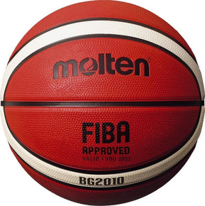 Molten basketbal bg2010 rubber wit oranje maat 6