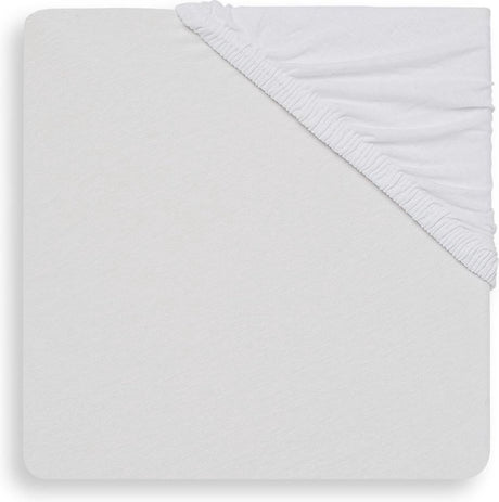 Jollein - baby hoeslaken boxmatras jersey (wit) - katoen - hoeslaken baby, hoeslaken box - 75x95cm
