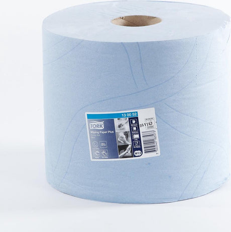 Sca tork handdoekrol blaauw 2 laags wiper 340 meter x 24cm (prijs per stuk)