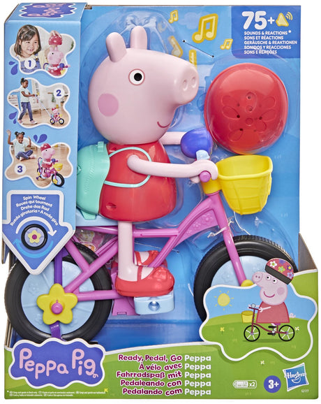 Peppa pig - klaar - trappen maar peppa - interactieve speelset met figuur