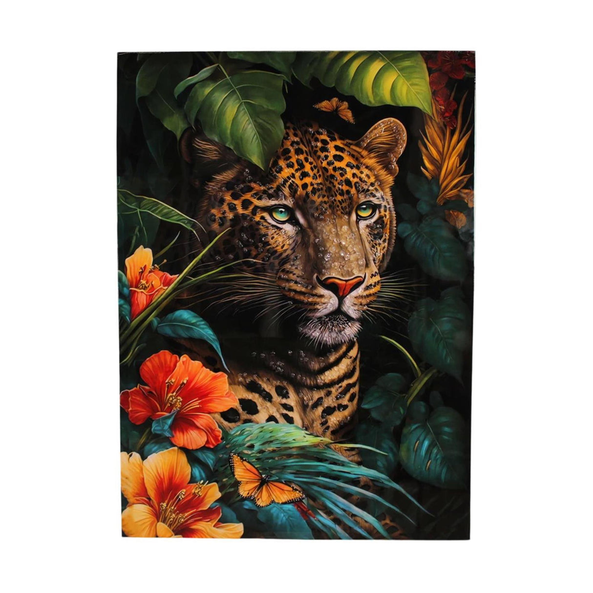 Dijk natural collections muurkunst tijger canvas 70x2,5x100cm