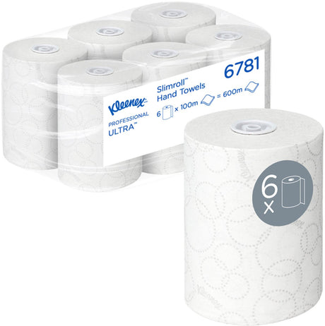 Kleenex handdoekrol ultra slimroll 2laags 100m wit