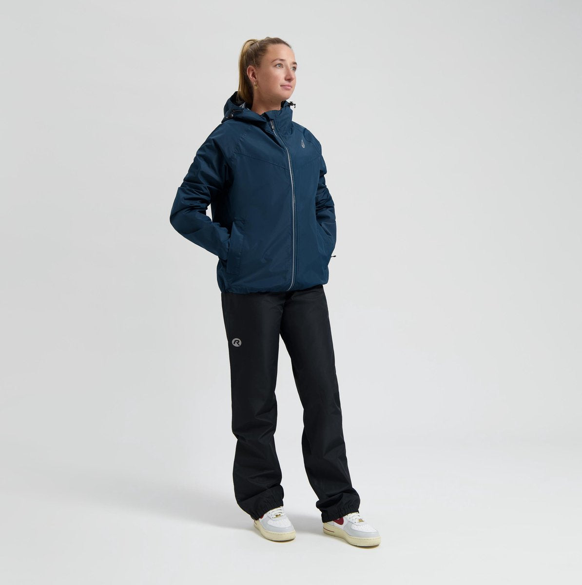 Rogelli commuter core regenpak unisex - waterdicht - blauw zwart - l