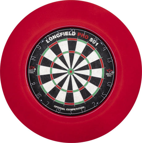 Engelhart led dartbord surround rood – dartbord verlichting met 90 leds – 3 cm dikke beschermring – muurbescherming voor darten – longfield