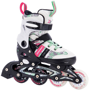 Tempish dasty 2 skeelers - inline skates - verstelbaar - kinderen - wit - maat 33-36