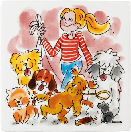 Blond amsterdam , dier: tegel 13 cm dogs mix
