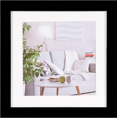 Henzo fotolijst - - modern - fotomaat 20x20 cm - zwart