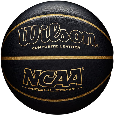 Wilson ncaa highlight basketbal maat 7 - zwart goud