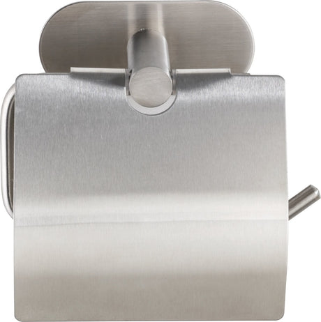 Wenko turbo-loc® toiletrolhouder met klep orea rvs mat - toiletpapier houder - wc rolhouder - bevestigen zonder boren - zelfklevend - 10 jaar garantie