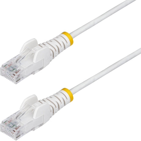Startech .com 5m dunne cat6 ethernet kabel, wit, snagless, 100w poe, utp, lszh, 28awg pure koperdraad, slim rj45 netwerk patchkabel met trekontlasting, fluke getest