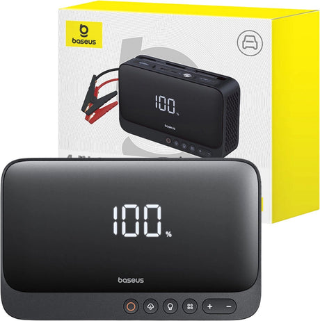 Baseus powerbank rozrusznik super energy car jump starter, 600a (czarny)