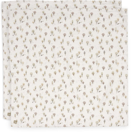 Jollein hydrofiele doek large - 115x115cm - tiny park - 2 stuks