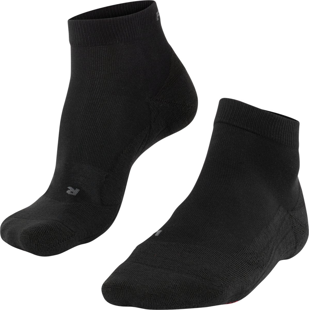 Falke go2 short anti-blaar katoen functioneel materiaal golfsokken heren zwart - maat 39-41
