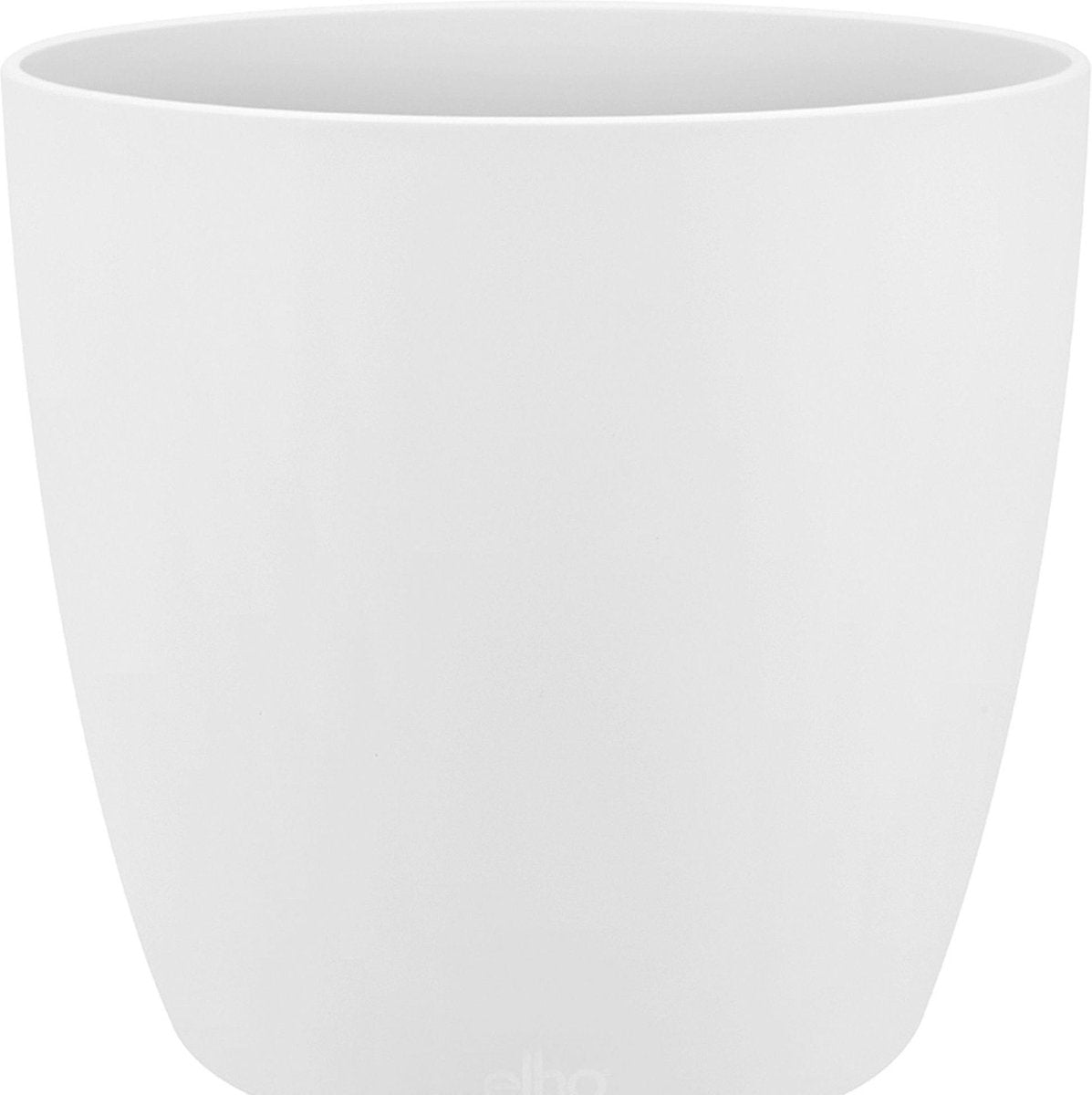 Elho brussels rond 25 - bloempot voor binnen - 100% gerecycled plastic - ø 24.3 x h 23.2 cm - wit