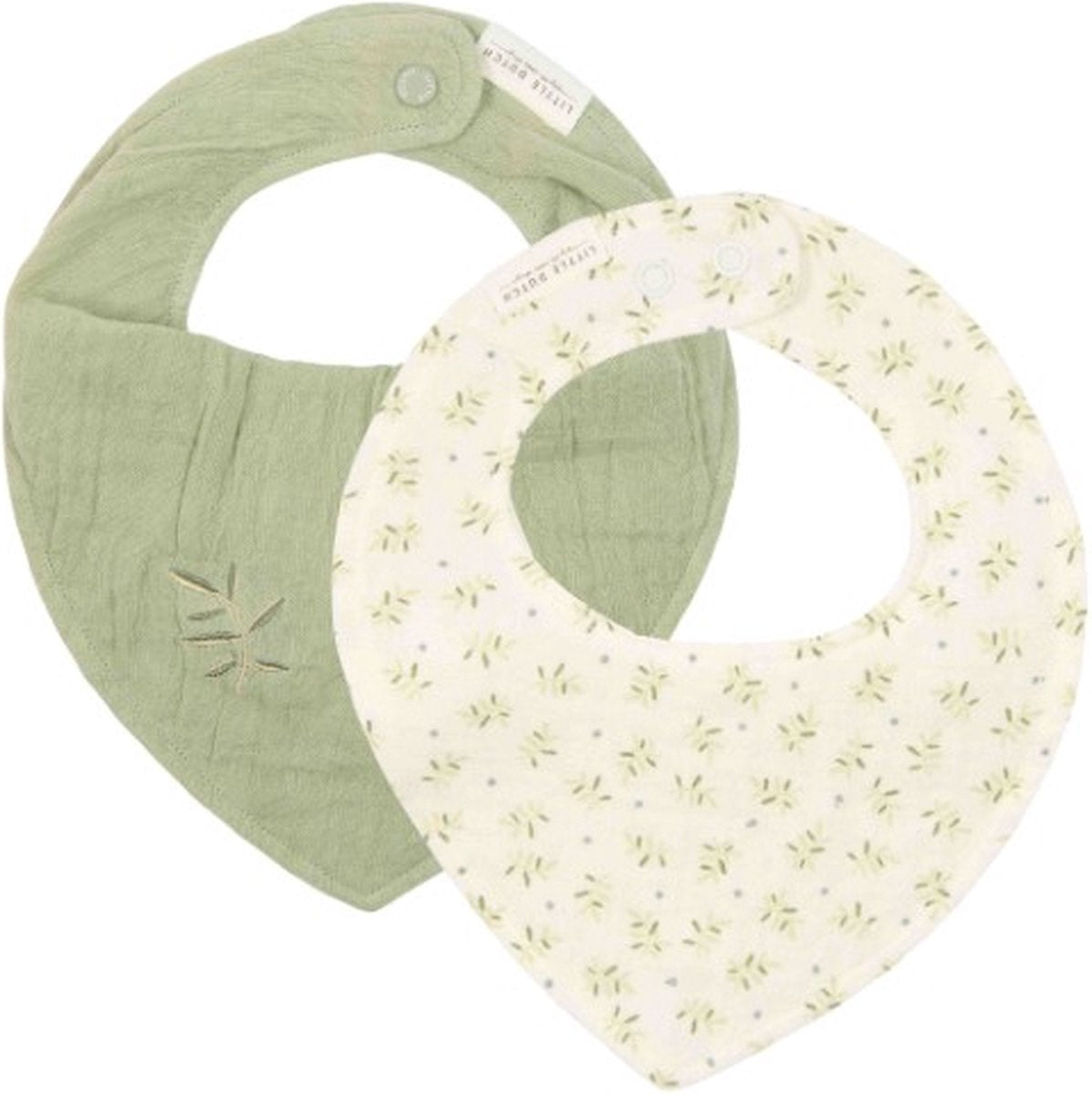Little dutch bandana slab - maat - kwijl slab jongens meisjes - groen - essentials