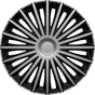 Carpoint wieldoppenset dakota 14 inch zilver zwart 4 stuks