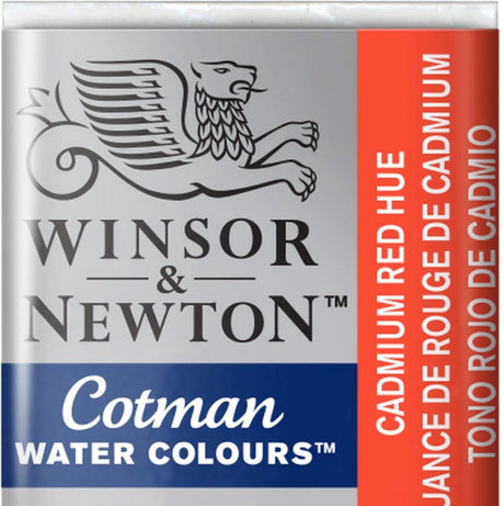 Winsor newton w n cotman aquarelverf half napje cadmium red hue