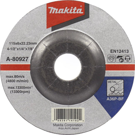 Makita accessoires makita afbraamschijf 230x6,0mm metaal - a-80955