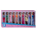 Fashion Doll Set, sett med 10