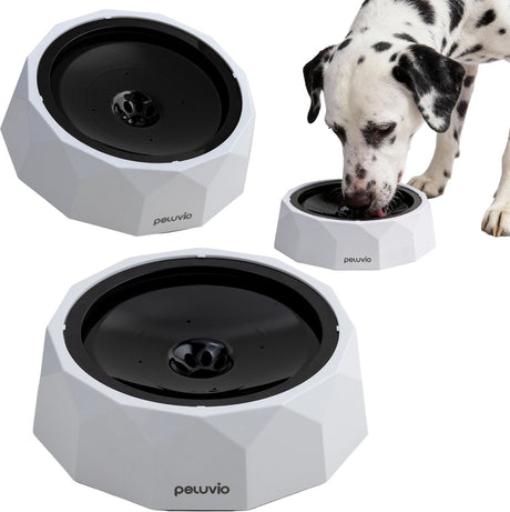 Peluvio surfa anti-splash drinkbak voor honden – 1l – zwevende schijf randbescherming – filter voor haren deeltjes – stevig abs – morsbestendig reisklaar one size