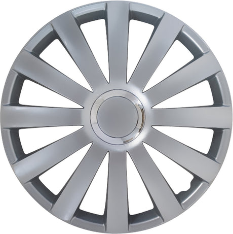 Carpoint wieldoppen spyder pro 14 inch abs zilver set van 4