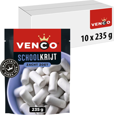 Venco schoolkrijt stazak (10x235gr)