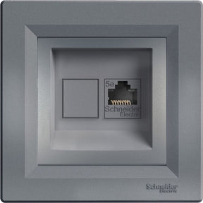 Merkloos sans marque schneider electric asfora categorie 5e computercontactdoos staal