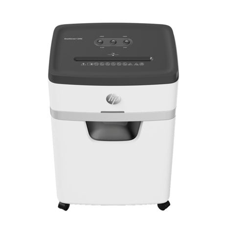 Hp oneshred 18cc papierversnipperaar - shredder - beveiligingsniveau p-4 - 18 vel din a4 - cross cut - 25 liter - kantoorgebruik - professioneel - wit