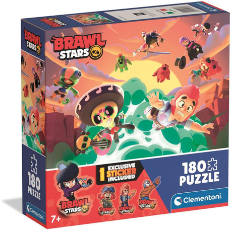 Clementoni - puzzel - 180 stukjes - brawl stars design 4 - kinderpuzzel - legpuzzel - vanaf 7 jaar