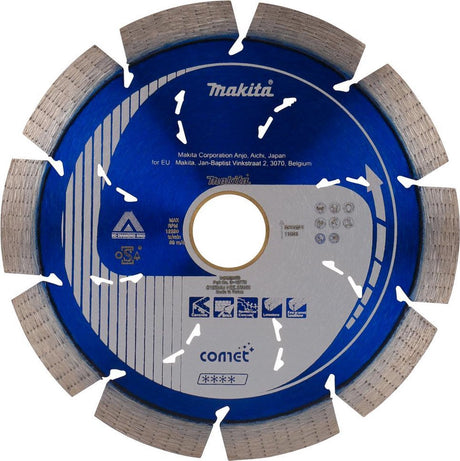 Makita diamantdoorslijpschijf comet 125 x 22.23 x 10 mm - comet