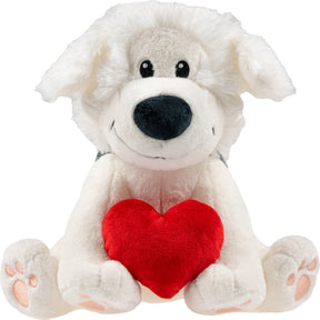 Samson marie knuffel - samson pluche met hart - 30 cm
