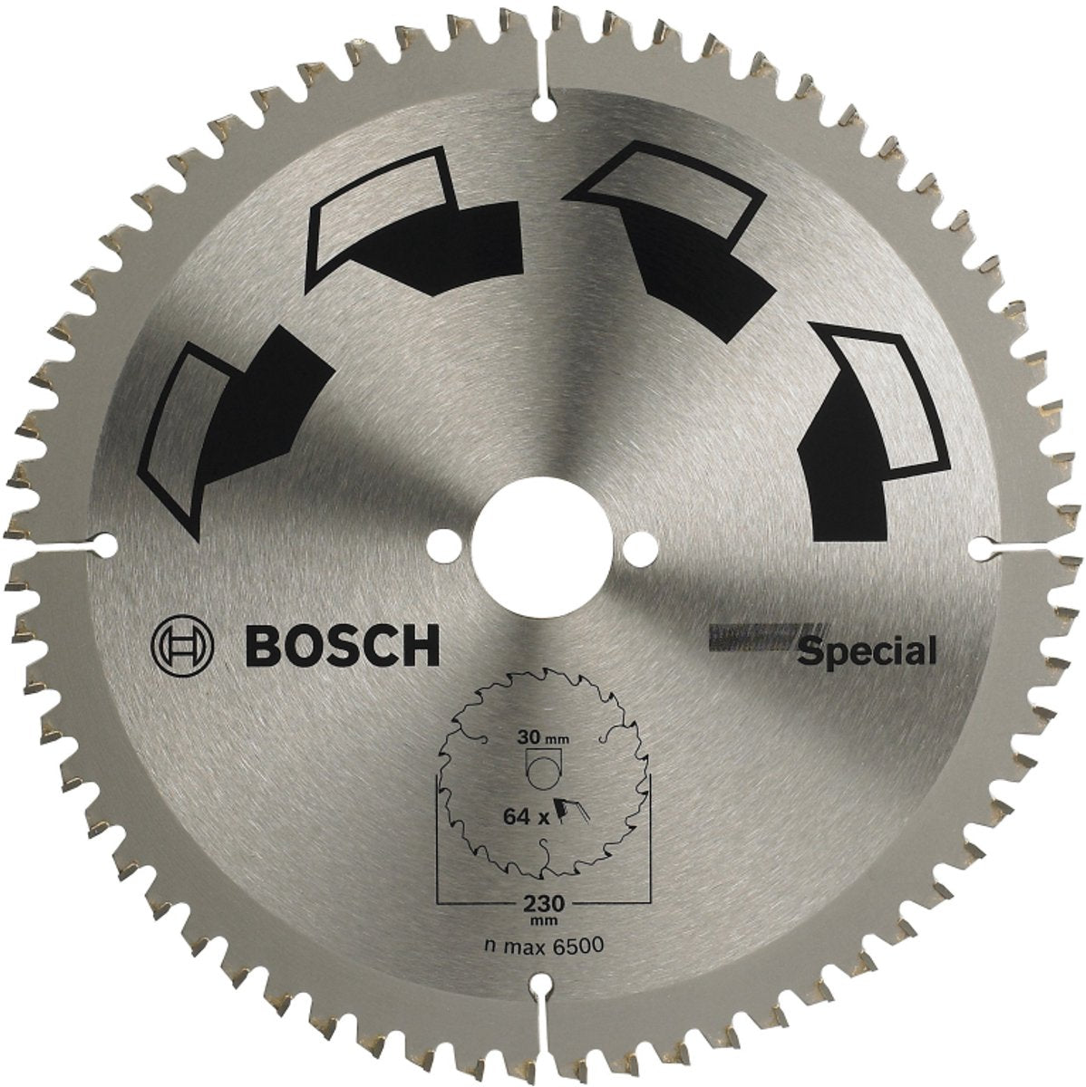 Bosch cirkelzaagblad special 230 x 30 x 2,5 mm - 64 tanden