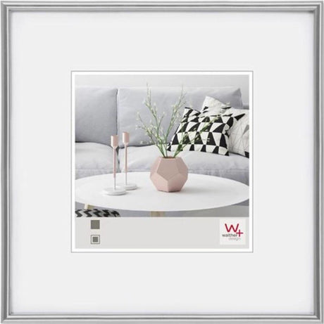 Walther galeria - kunststof lijst - fotoformaat 40x40 cm - zilver