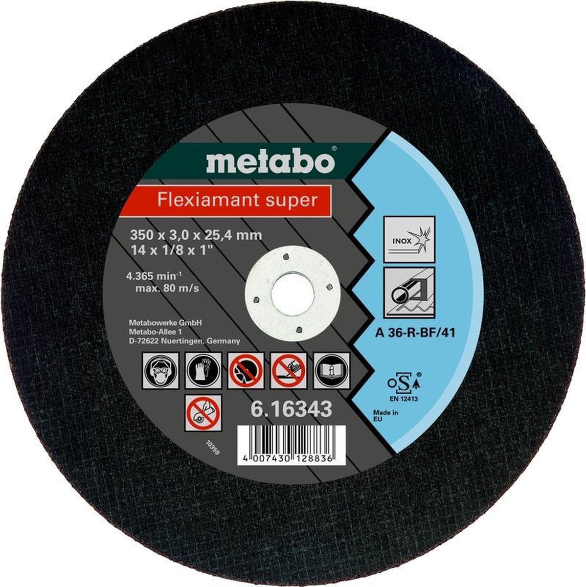 Metabo doorslijpschijf flexiamant super 350x3mm