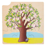 Rolf Growth and 4 Layers Puzzle Wood Growth Tree, 36st.