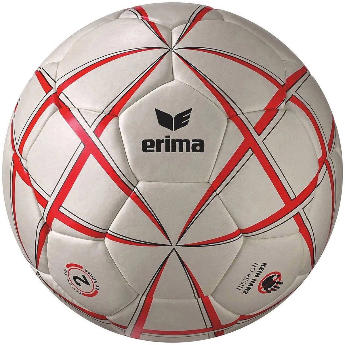 Erima magic white training handbal - wit rood | maat: 2
