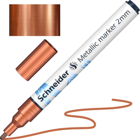 Schneider schrijfwaren schneider metallic marker - paint-it 011 - 2mm - koper metallic - s-ml01101102