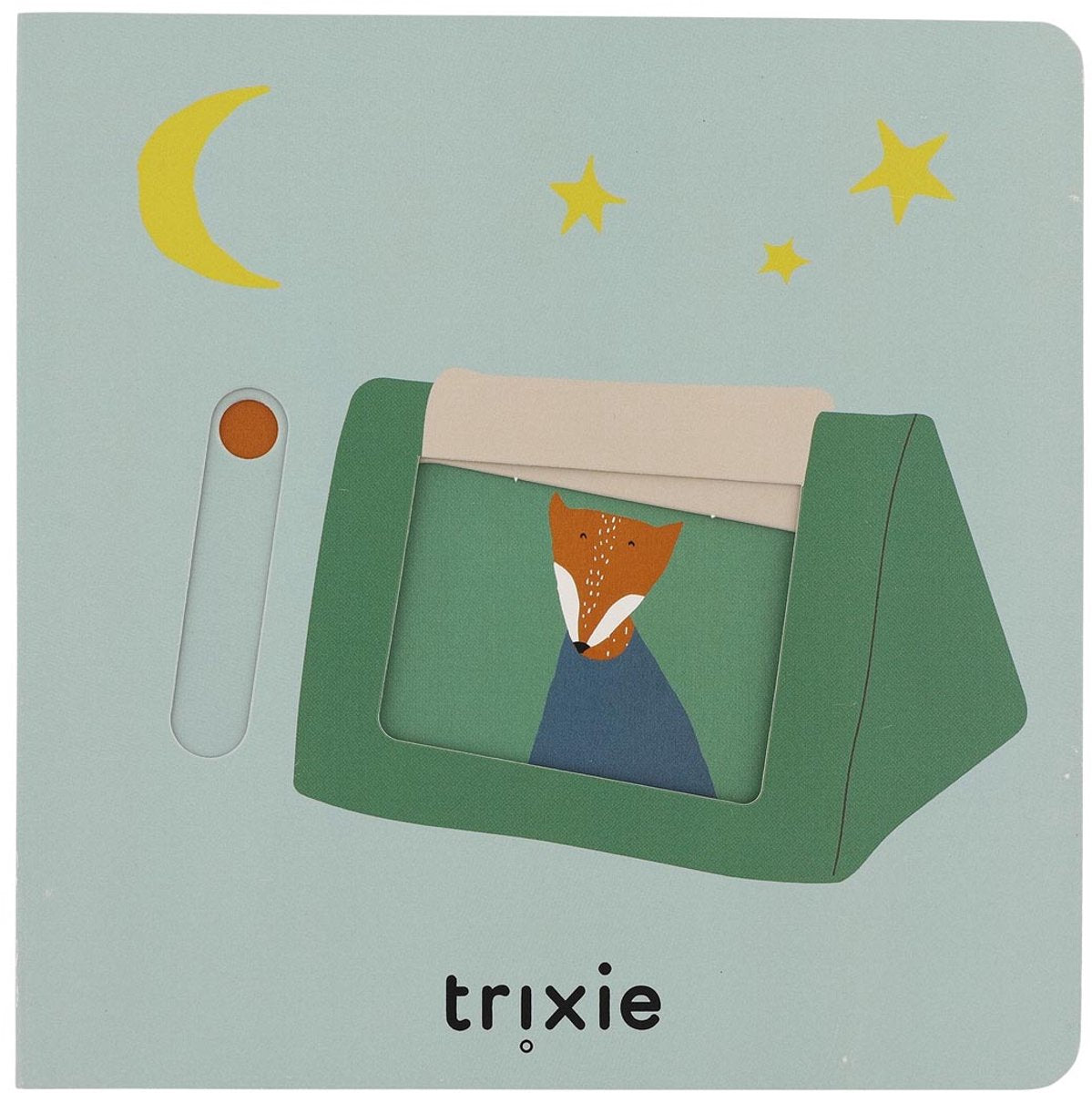 Trixie slabbetje - mr. lion - zachte badstof - 100% biologisch katoen - met drukknopjes - geel